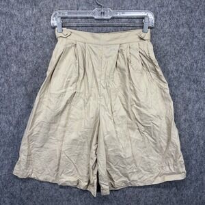 Vintage Brooks Brothers Linen Shorts Women's 4 24 x 10 Tan Harem Preppy